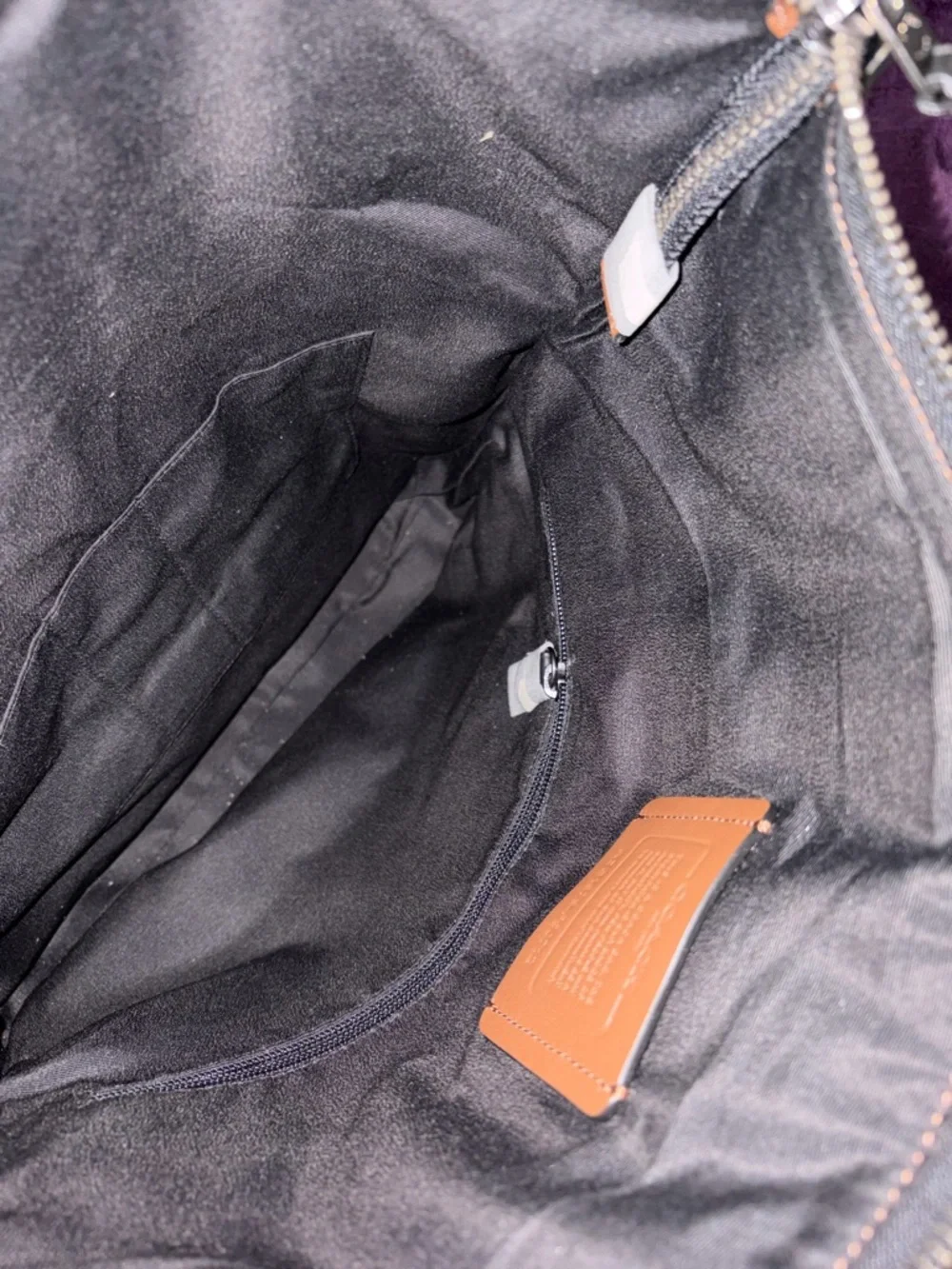 Coach Brown Leather Laptop Tote with Black Handles